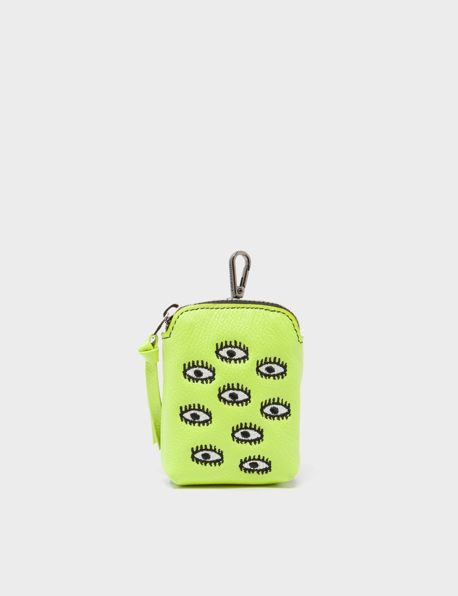 Florence Pouch Charm - Sharp Green Leather Keychain All Over Eyes