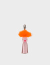 Callie Marie Mayne - Parfait Pink and Orange Fur Keychain