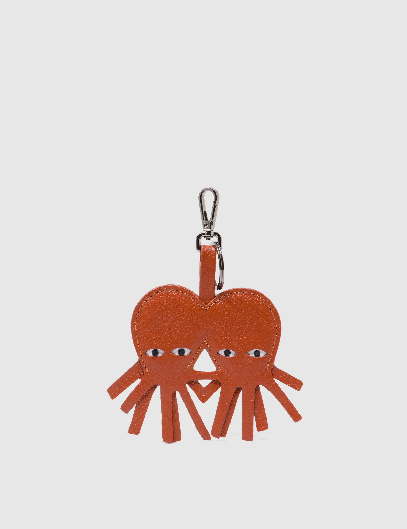 Octotwins Charm - Baked City Brown Leather Keychain – Min & Mon