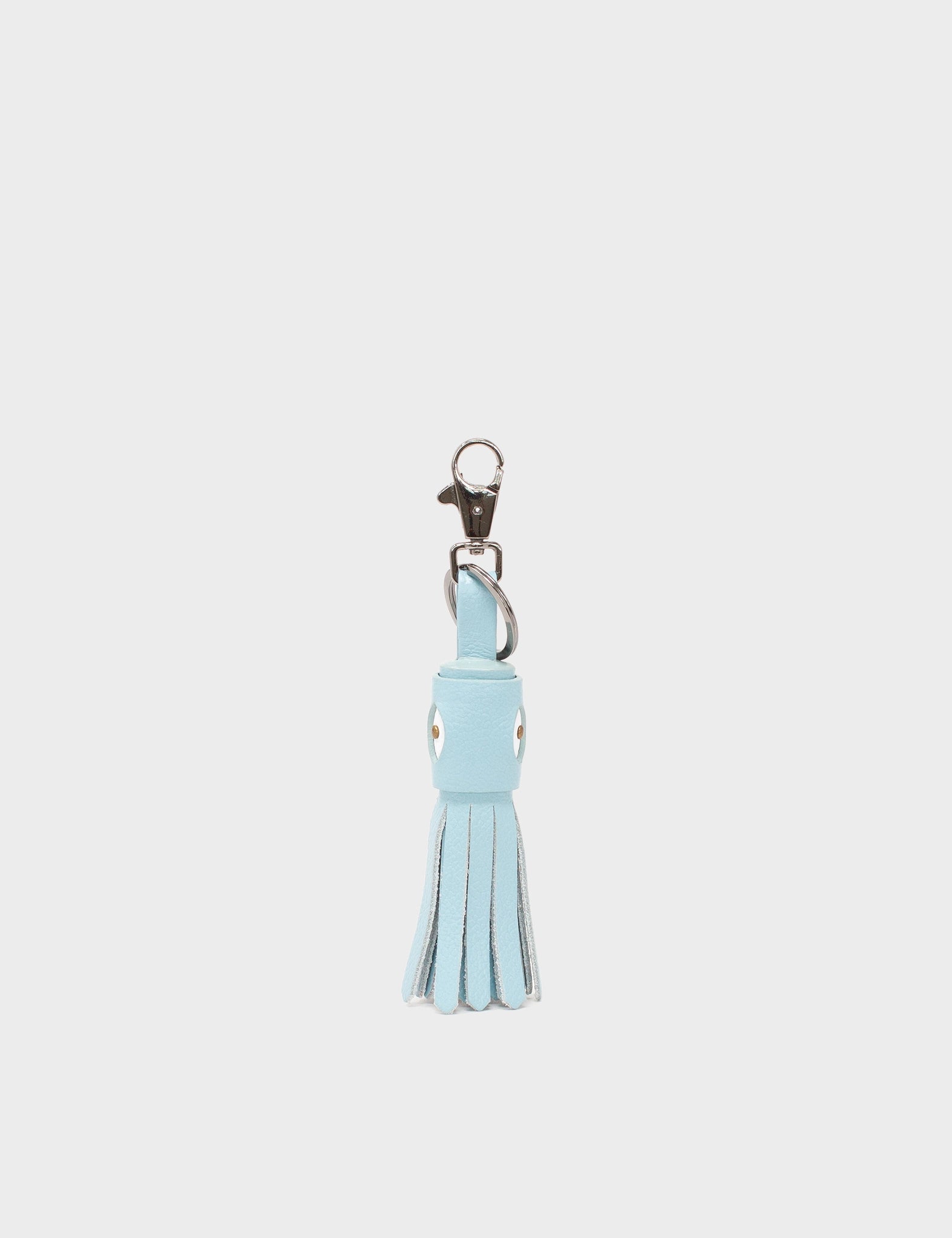 Callie Marie Hue Charm - Splish Splash Blue Leather Keychain – Min & Mon