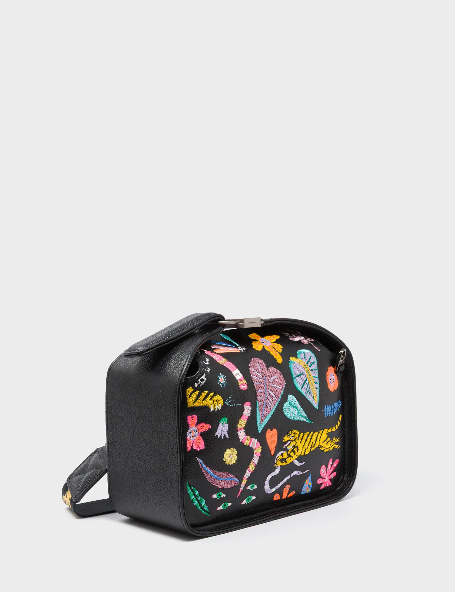 benji leather backpack Benji Small Crossbody Black Leather Bag