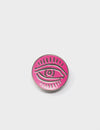 Pink and Silver Enamel Pin - Classic Eye