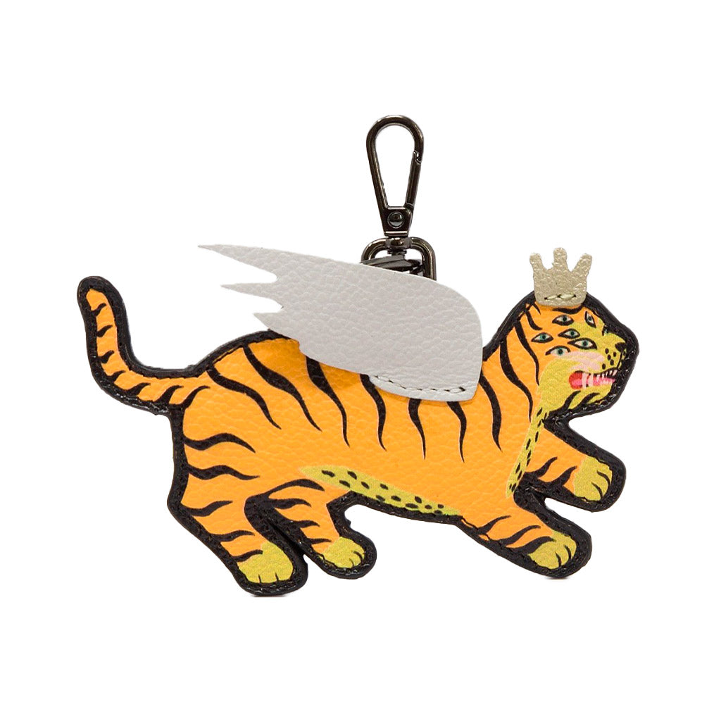Theo The Tiger Charm - Leather Keychain – Min & Mon