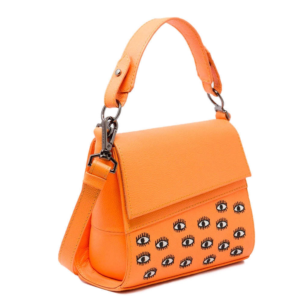 Anastasio Micro Crossbody Handbag Blazing Orange Leather - All