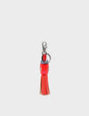 Queen Callie Marie Charm - Fiesta Red Leather Keychain