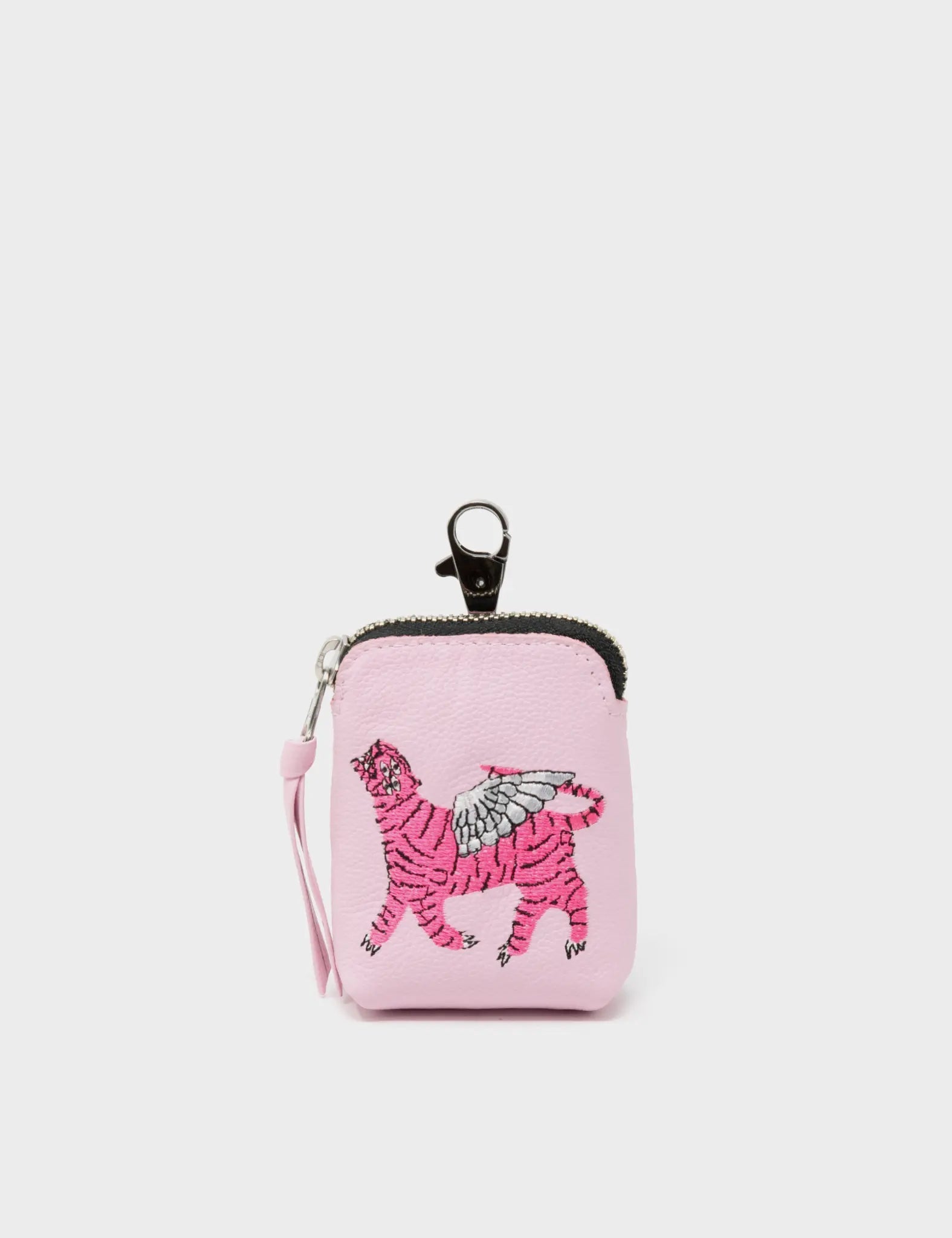 Florence Pouch Charm - Powder Pink Leather Keychain Herocity Lips Prin –  Min & Mon