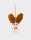Fluffy Fella - Parfait Pink Leather Bag Charm