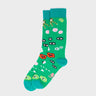 Green Socks - Floralia - left side