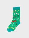Green Socks - Floralia - left side