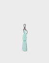Callie Marie Hue Charm - Eggshell Blue Leather Keychain