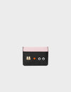Filium Black Leather Cardholder - Studs