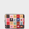 Black Neoprene Laptop Cover - New York Bingo Design