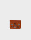 Filium Baked City Leather Cardholder - All Over Eyes Embroidery