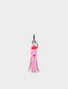 Queen Callie Marie Charm - Taffy Pink Leather Keychain