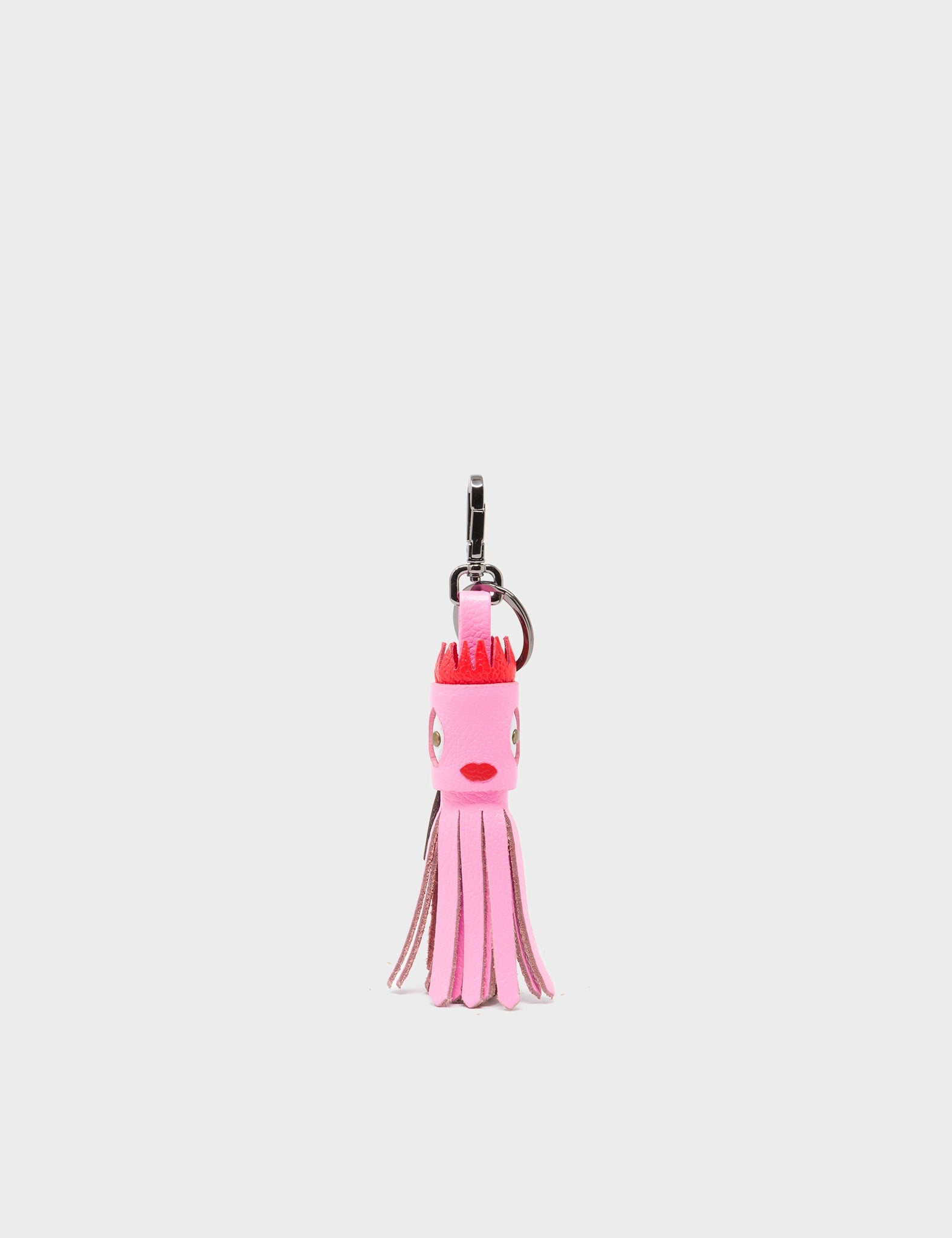 Queen Callie Marie Charm - Taffy Pink Leather Keychain - Front