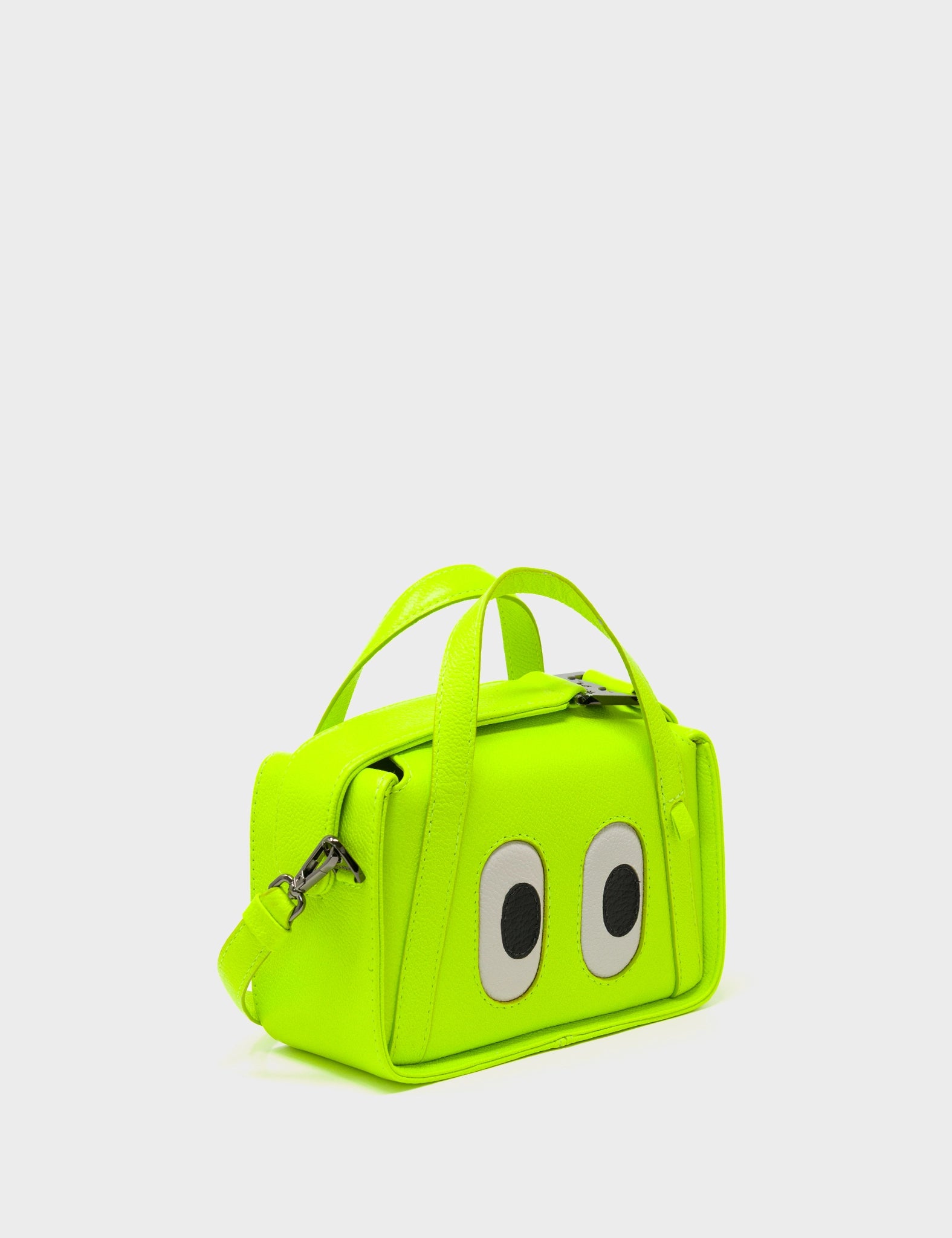 Benji Micro Crossbody Neon Lime Leather Bag