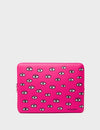 Medium Fuchsia Neoprene Laptop Cover - All Over Eyes Design