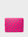 Medium Fuchsia Neoprene Laptop Cover - All Over Eyes Design