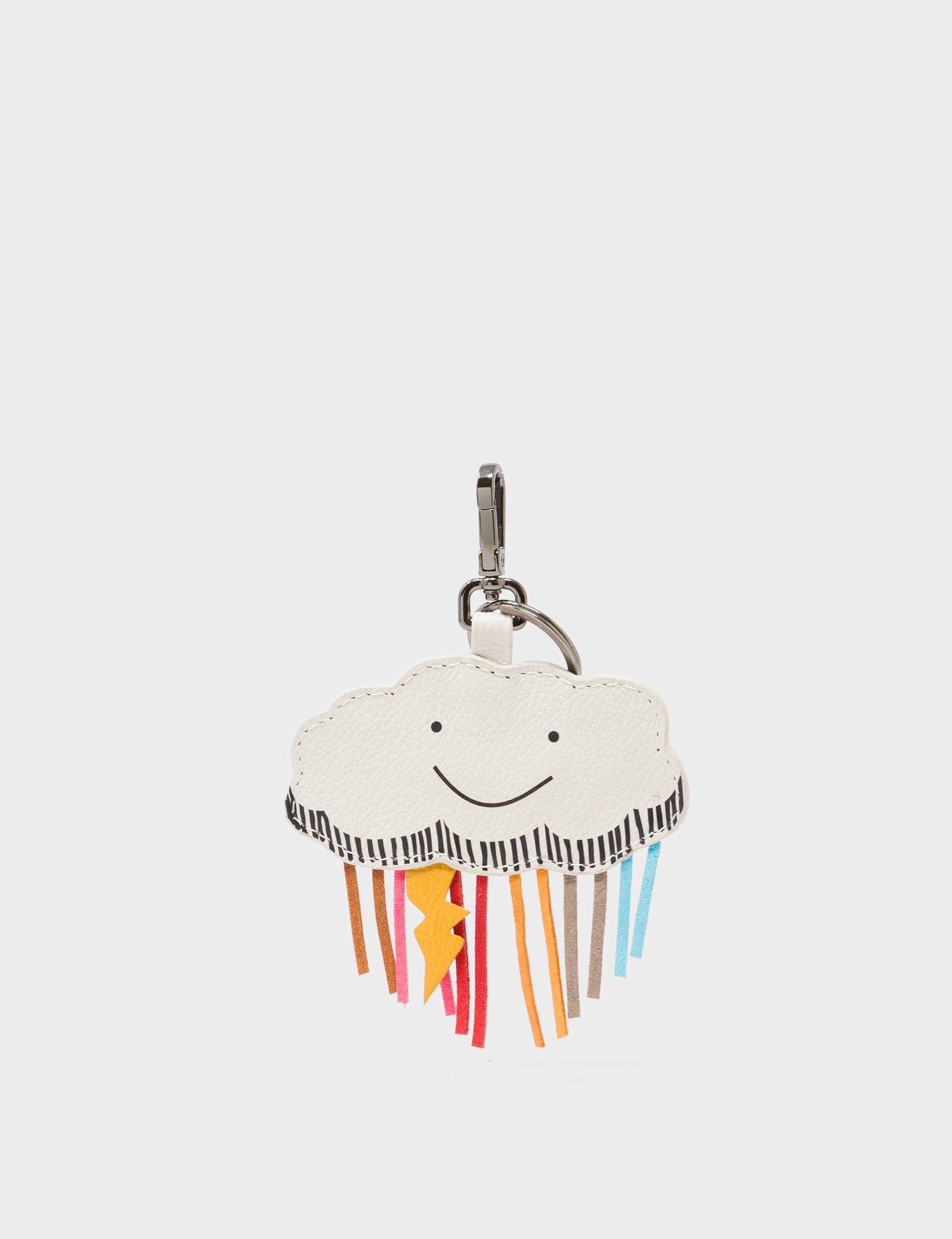 Cloud Charm - Multicolor Rain and Golden Glow Lightning - Front