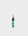 Nylon Keychain - Green Floralia Print - Front