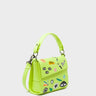 Anastasio Micro Crossbody Handbag Sharp Green Leather - Floralia Embroidery - Main