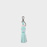 Queen Callie Marie Charm - Eggshell Blue Leather Keychain - Front