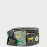 Harold Fanny Pack Black Leather - Floralia Design - Main View