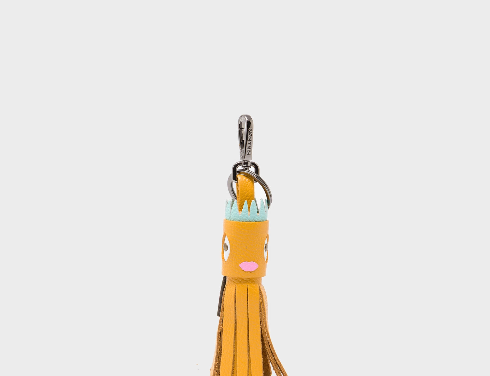 Queen Callie Marie Charm - Golden Glow Leather Keychain - Front