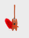 Flufftail - Baked City Brown Leather Bag Charm
