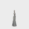 Callie Marie Hue Charm - Gray Leather Keychain - Front