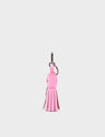 Callie Marie Hue Charm - Taffy Pink Leather Keychain - Front