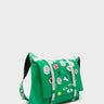 Victor Irish Green Small Messenger Bag - Floralia Embroidery - Main