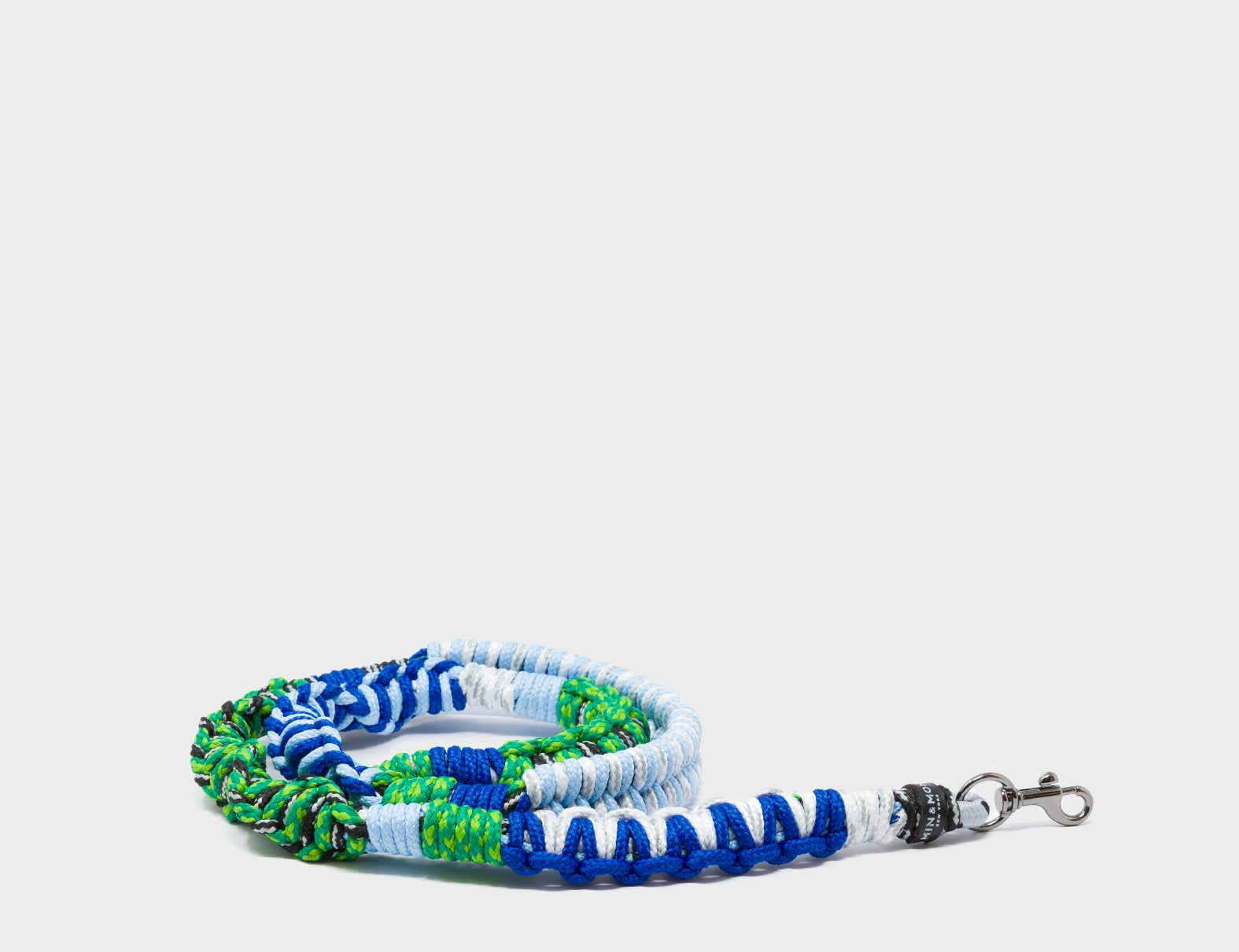 Detachable Shoulder Strap - Blue and Green and White  Handwoven Paracord - Package