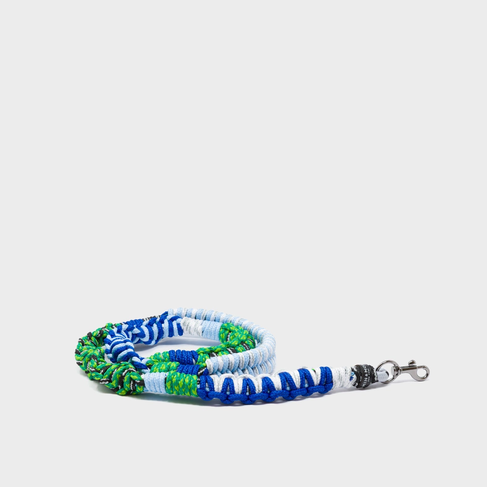 Detachable Shoulder Strap - Blue and Green and White  Handwoven Paracord - Package