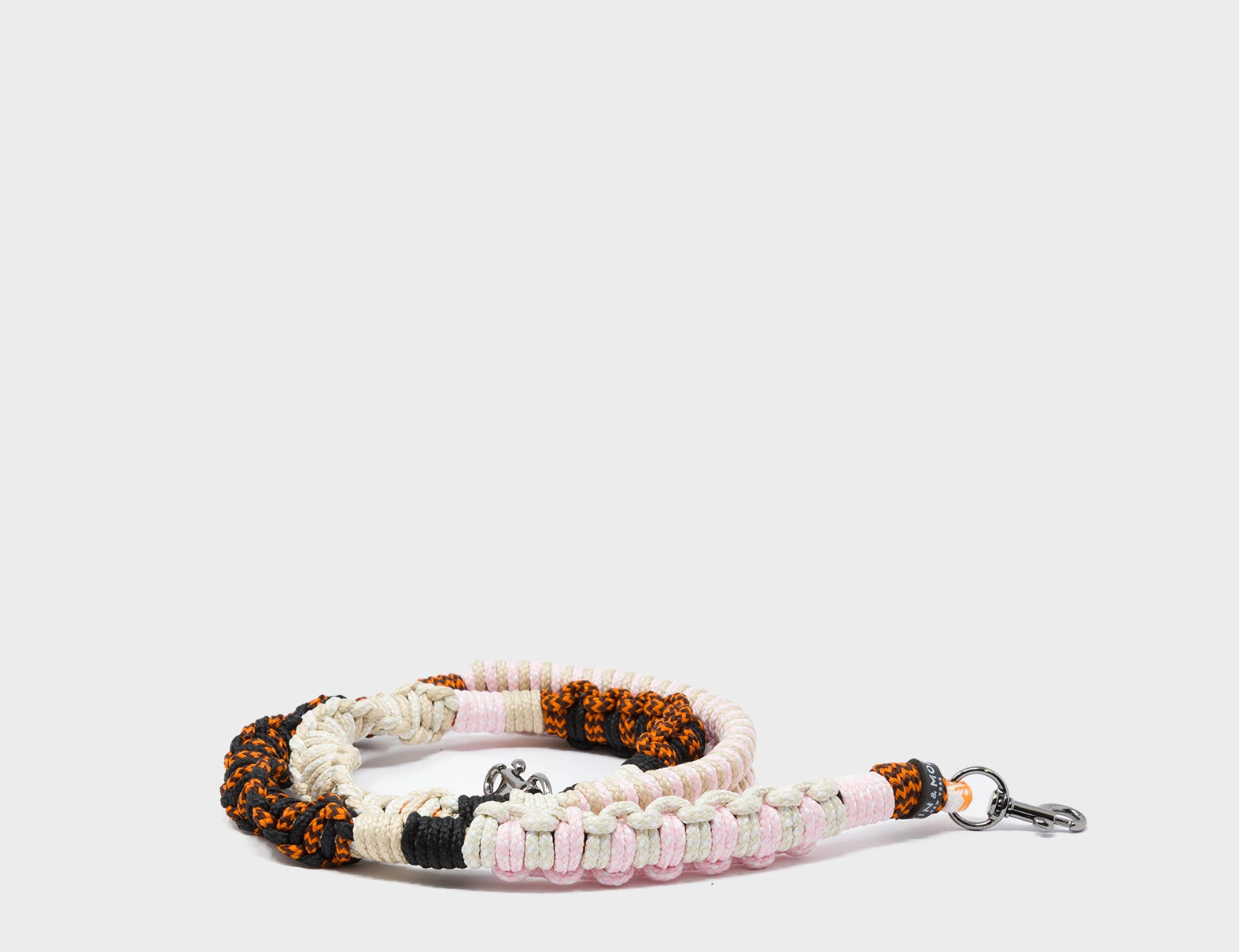 Detachable Shoulder Strap - Pink, Orange and Beige Handwoven Paracord - Package