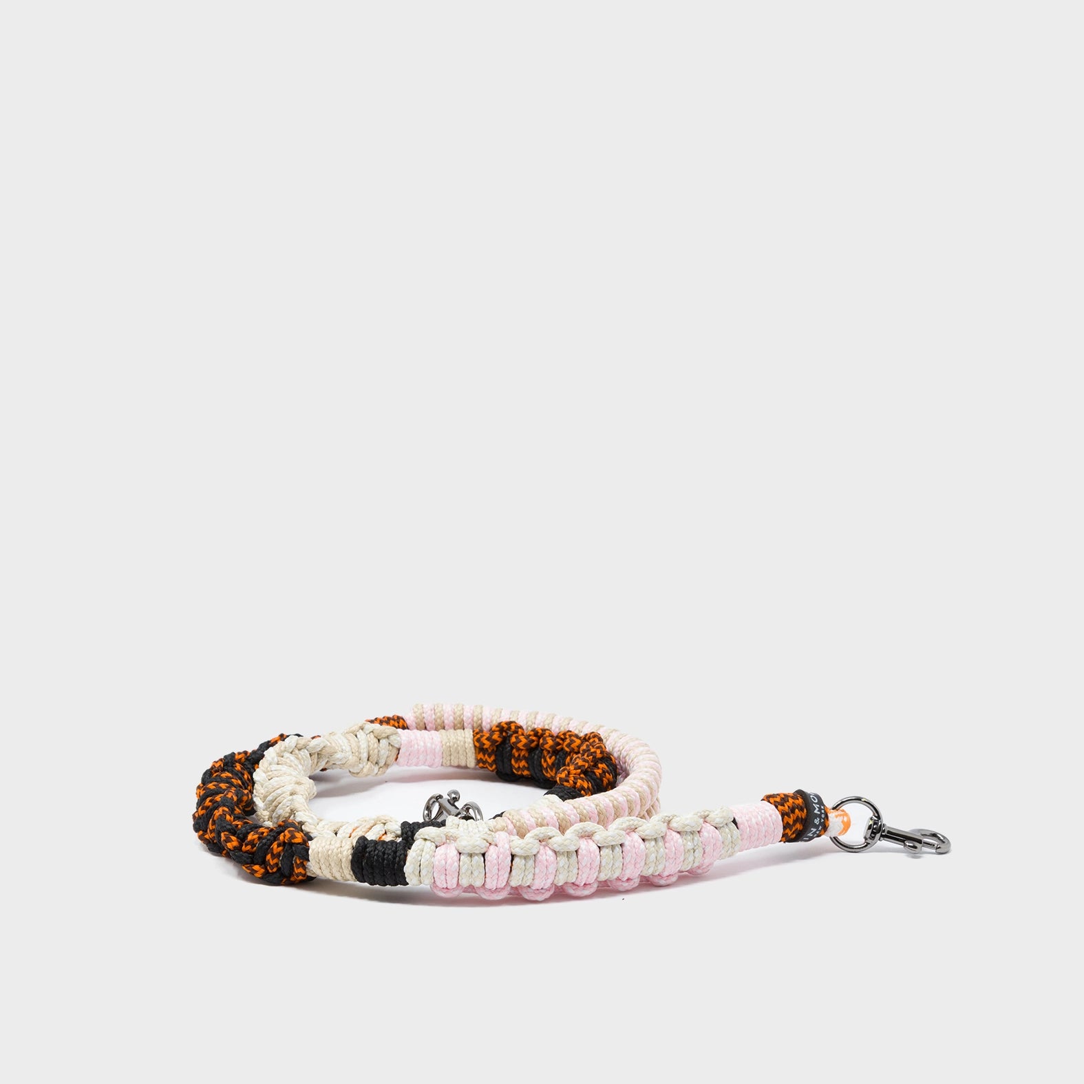 Detachable Shoulder Strap - Pink, Orange and Beige Handwoven Paracord - Package