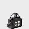 Benji Micro Crossbody Black Leather Bag - Look Up - Main View