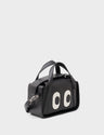 Benji Micro Crossbody Black Leather Bag - Look Up - Main View