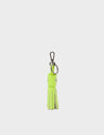 Callie Marie Hue Charm - Sharp Green Leather Keychain - front
