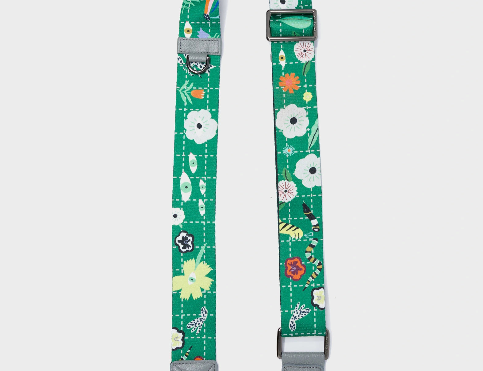 Detachable Irelad Green Nylon Strap - Floralia Print - How to Use
