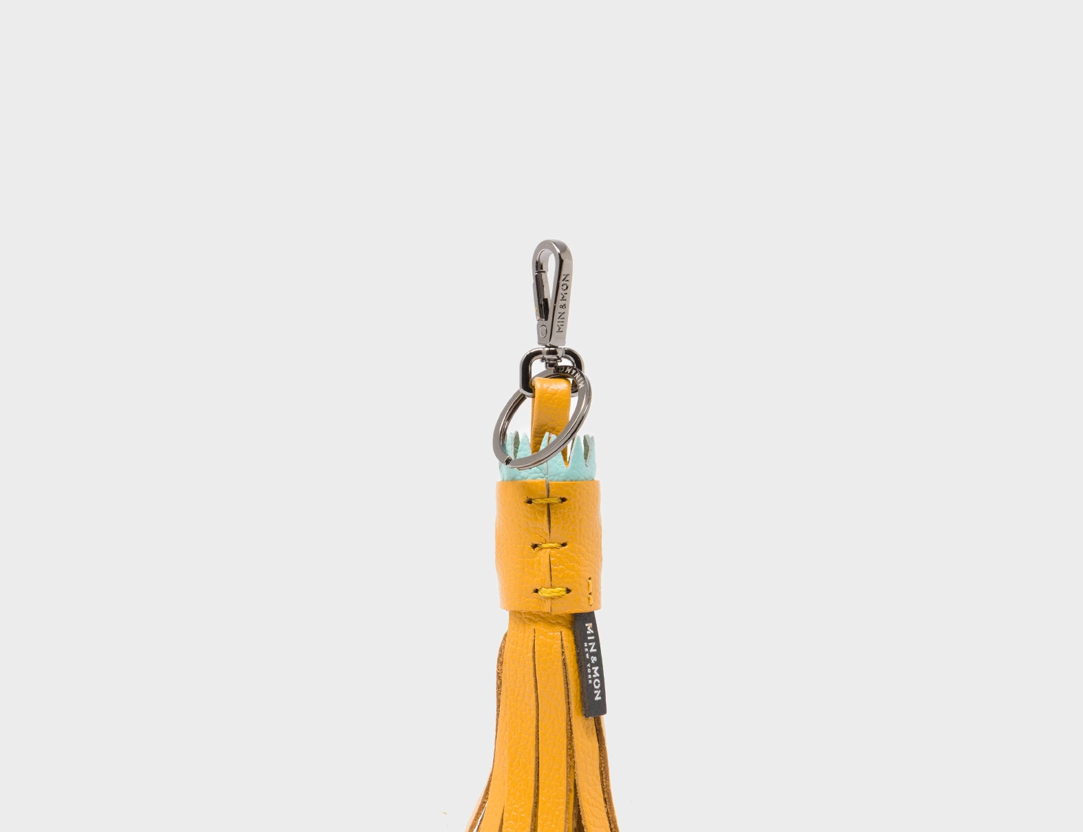 Queen Callie Marie Charm - Golden Glow Leather Keychain - Back