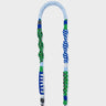 Detachable Shoulder Strap - Blue and Green and White  Handwoven Paracord - How to Use