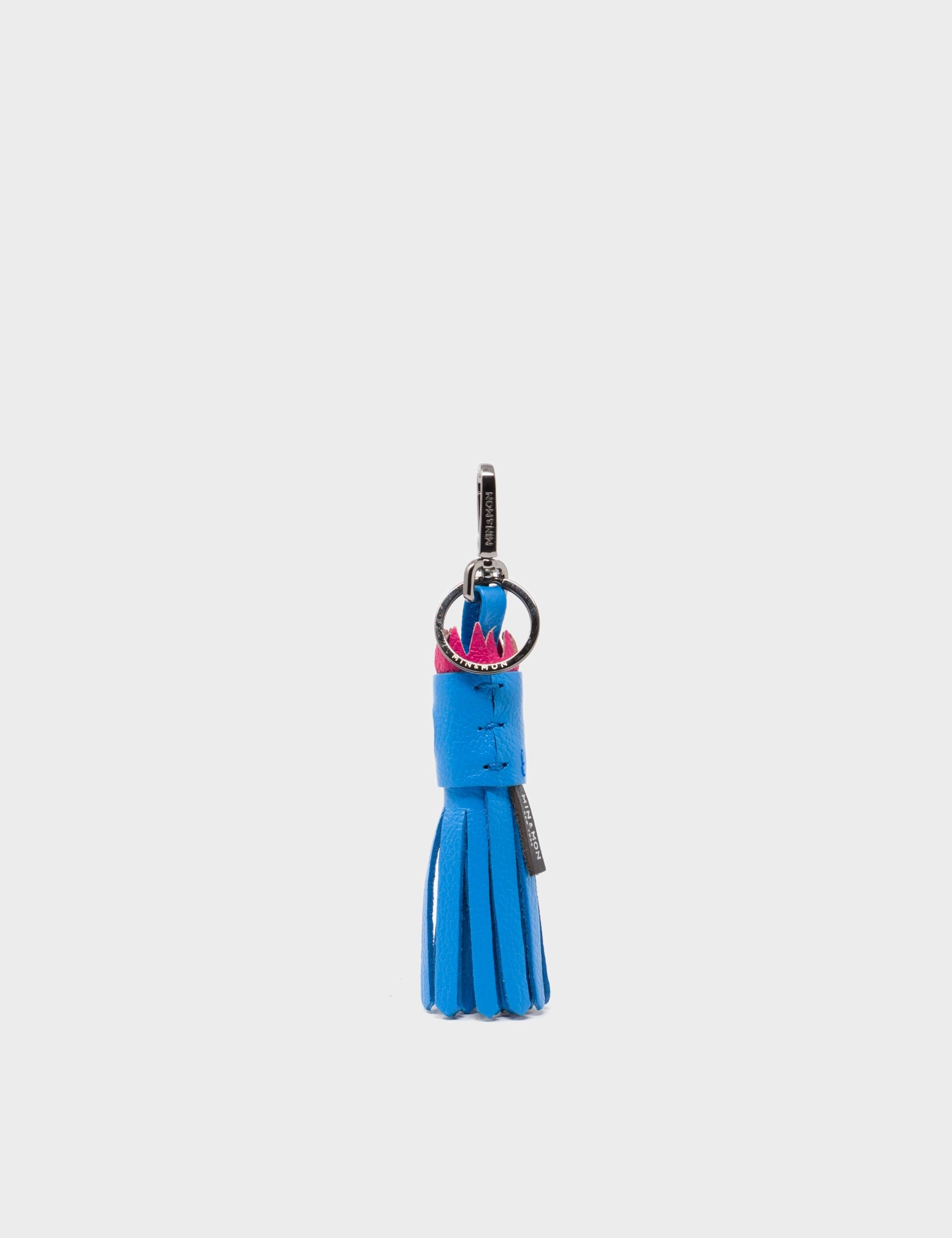 Queen Callie Marie Charm - Ibiza Blue Leather Keychain - Back