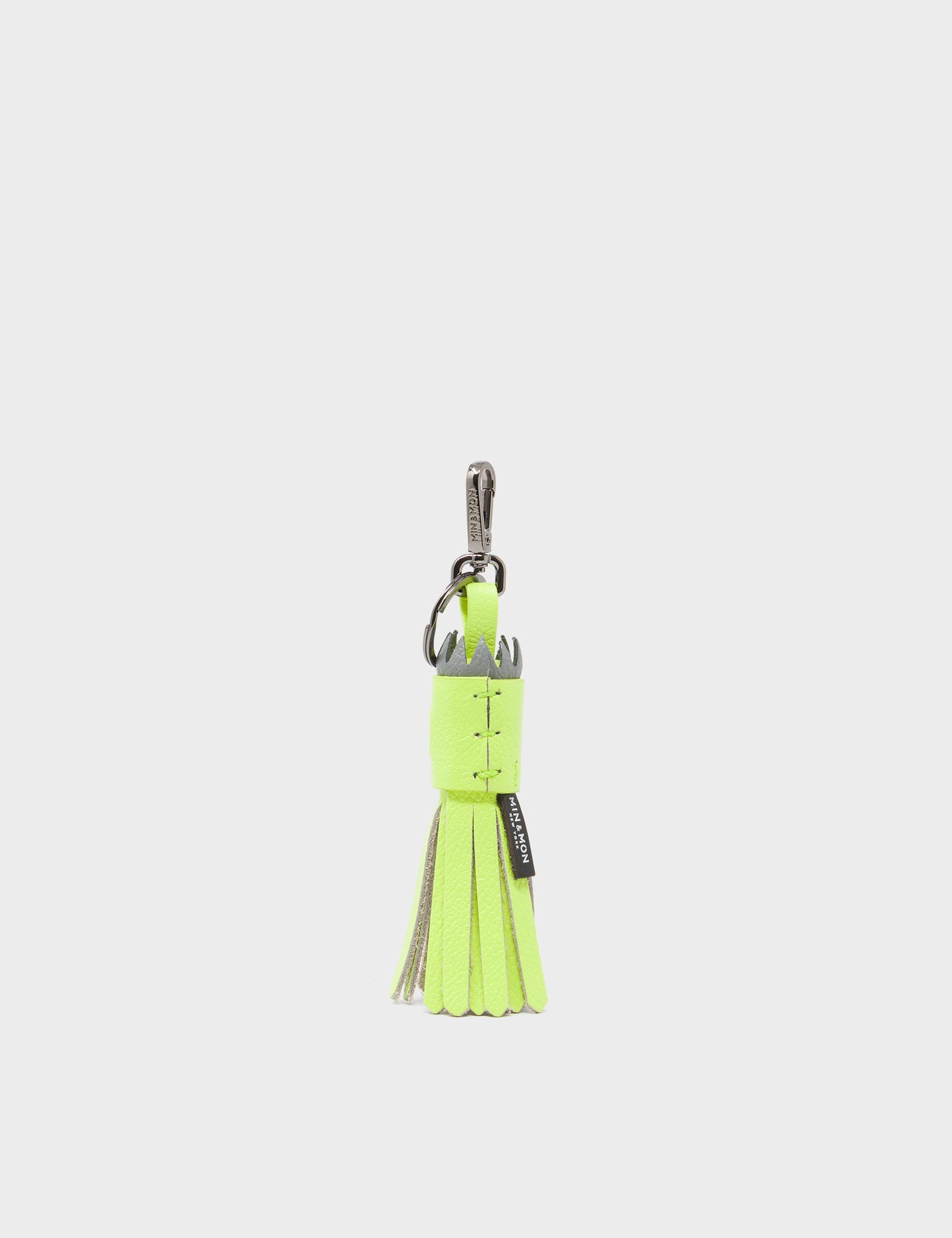 Queen Callie Marie Charm - Sharp Green Leather Keychain - back
