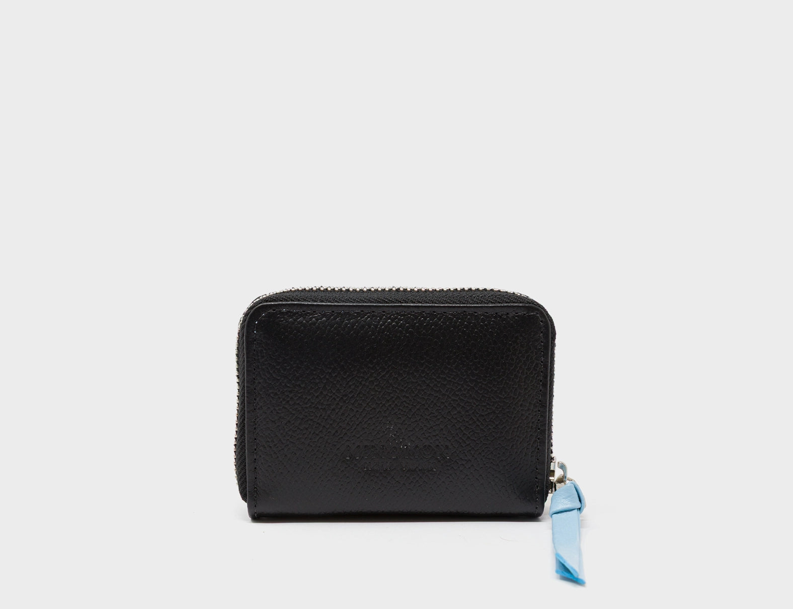 Frodo Black Leather Zip Around Wallet - Happy Tiger Print - Back