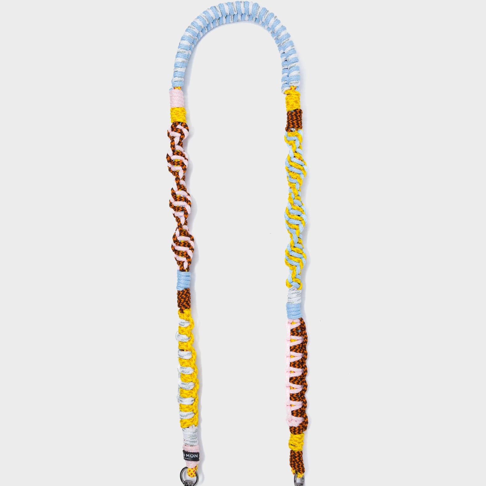Detachable Shoulder Strap - Pink, Yellow, Orange and Light Blue Handwoven Paracord - How to Use