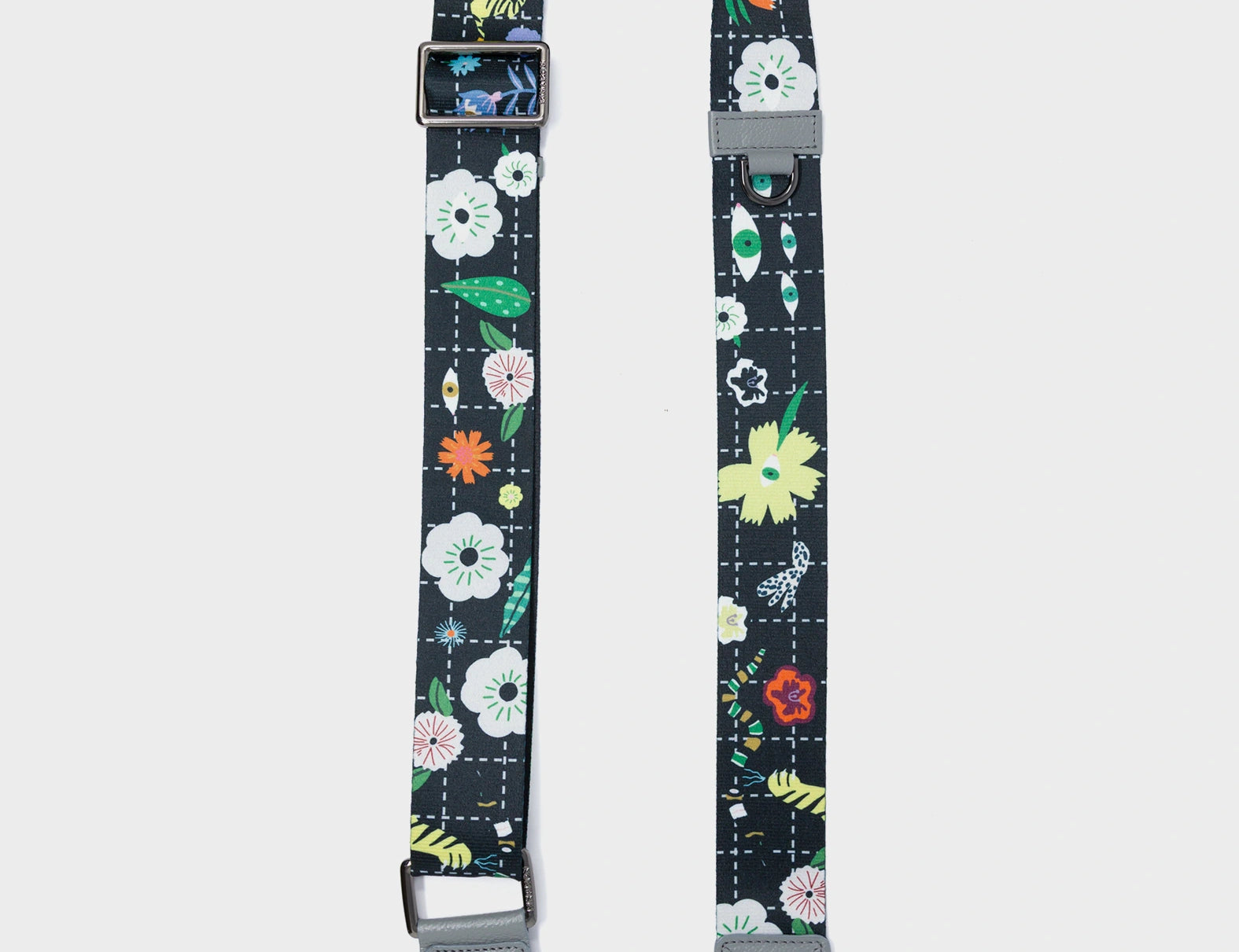 Detachable Black Nylon Strap - Floralia Print - How To Use