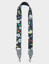 Detachable Black Nylon Strap - Floralia Print