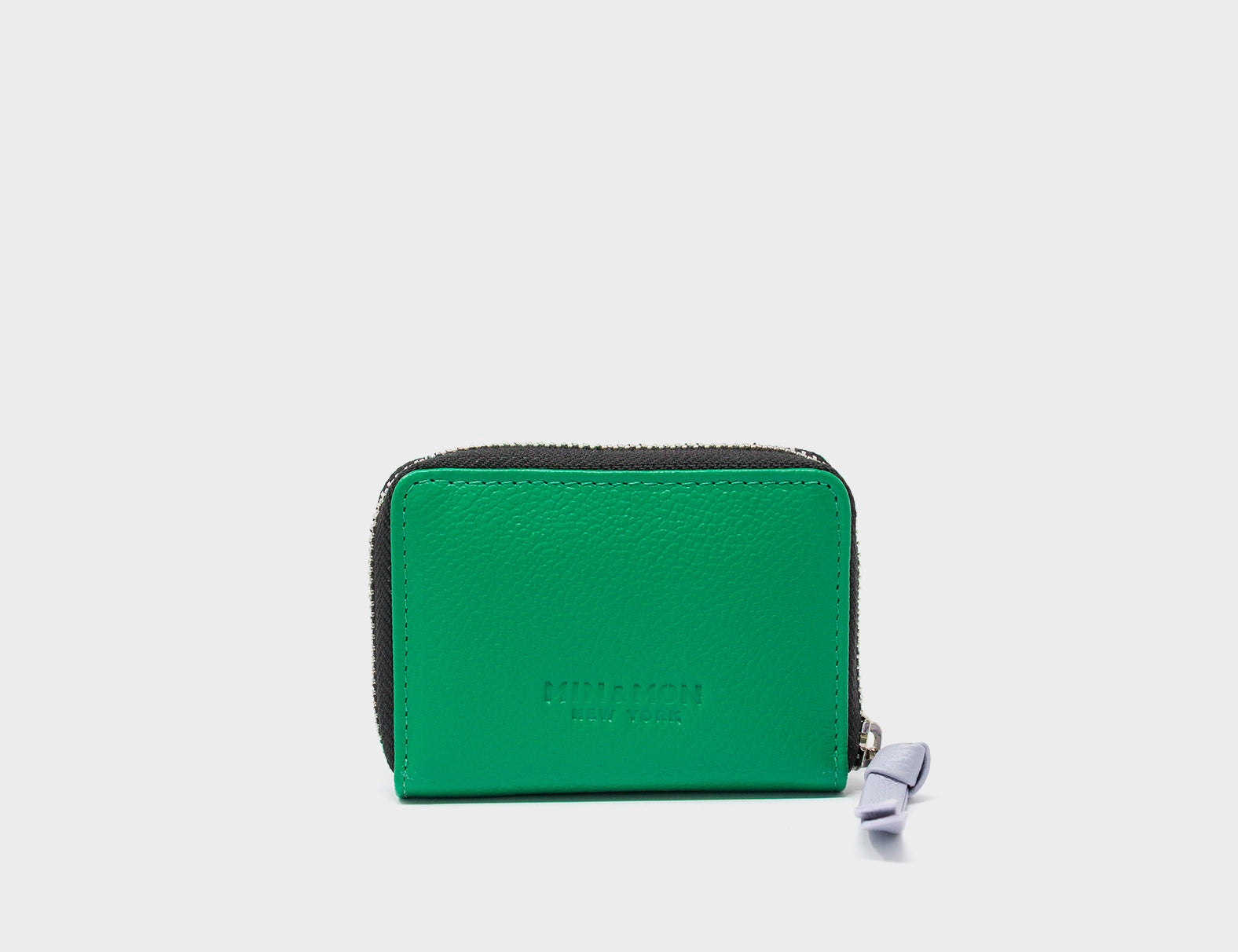 Frodo Irish Green Leather Zip Around Wallet - Floralia Design - Back