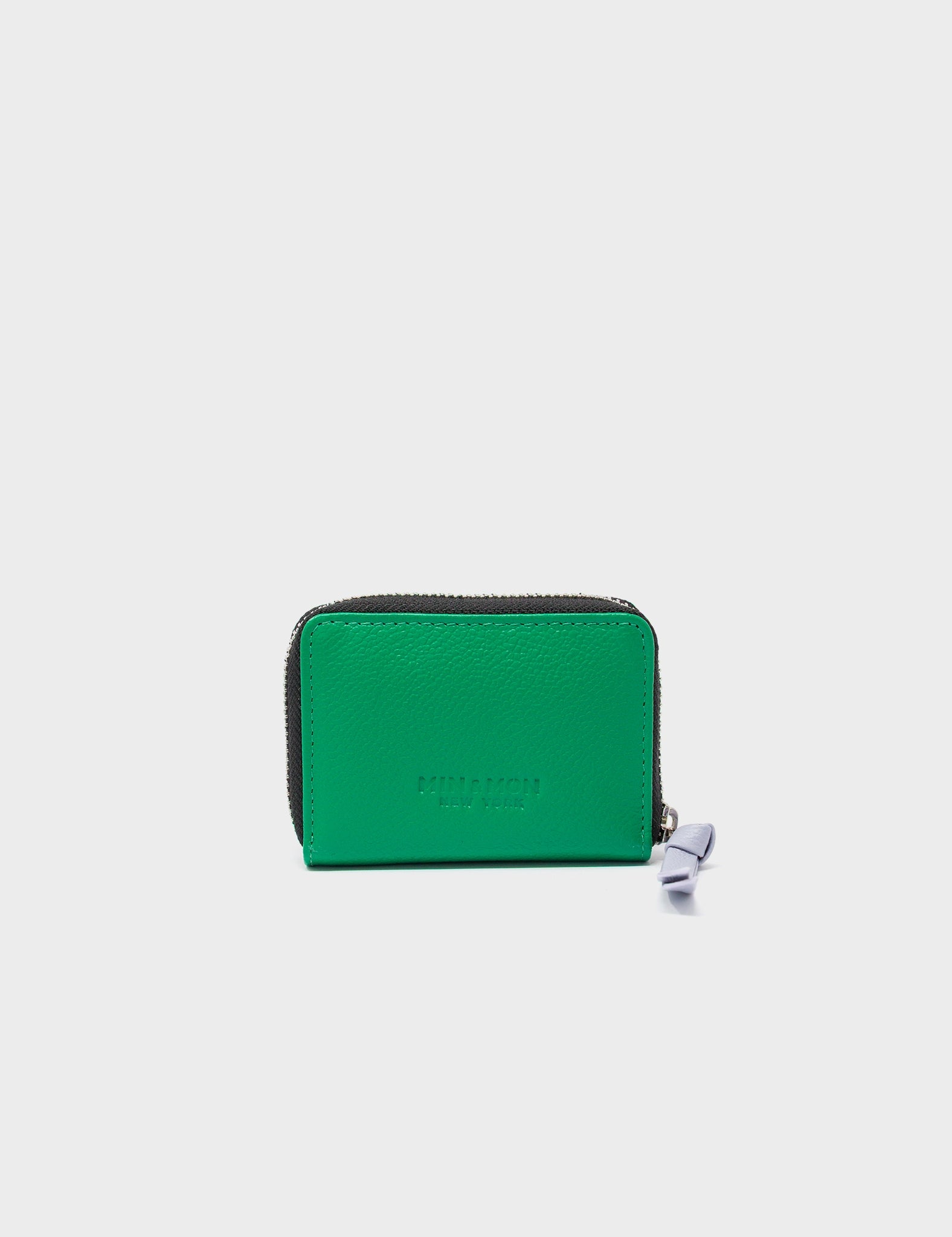 Frodo Irish Green Leather Zip Around Wallet - Floralia Design - Back